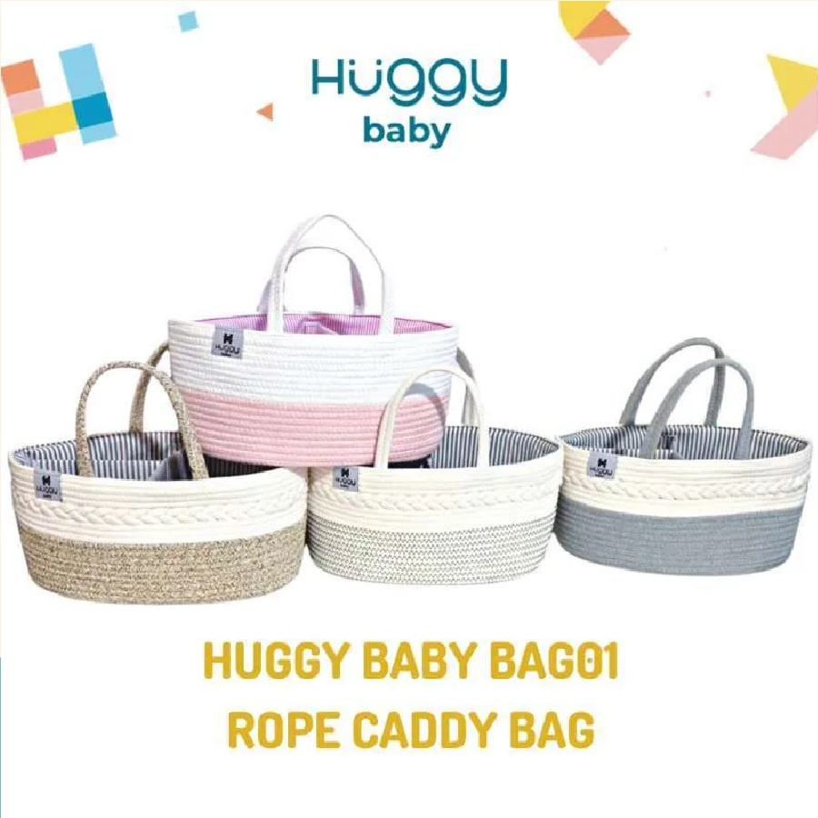 Tas Bayi Huggy Baby BAG01 Rope Caddy Bag Diaper Bag Organizer Bag - B101016