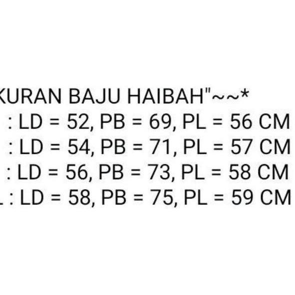 (Terbaik) Koko Haibah Al Kafi