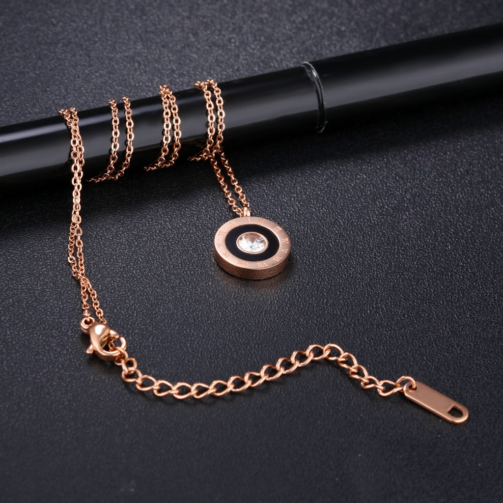 [New] Kalung fashion aksesoris titanium mini korea hadiah wanita cewek 316L anti karat KK059