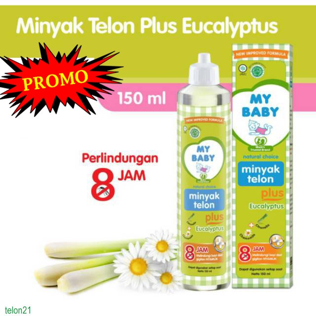 MY BABY MINYAK TELON 150ML - MY BABY MINYAK TELON EUCALYPTUS MURAH - MINYAK TELON BAYI Telon21