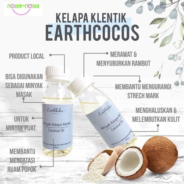 Earthkokos Minyak kelapa klentik 100 gr