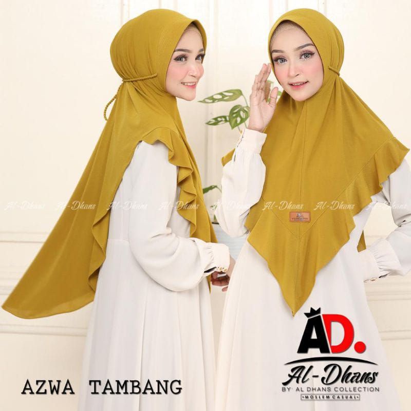 HIJAB AZWA TAMBANG ORIGINAL AL DHANS | HIJAB INSTAN AZWA TALI TAMBANG ORI AL DHANS BEST SELLER