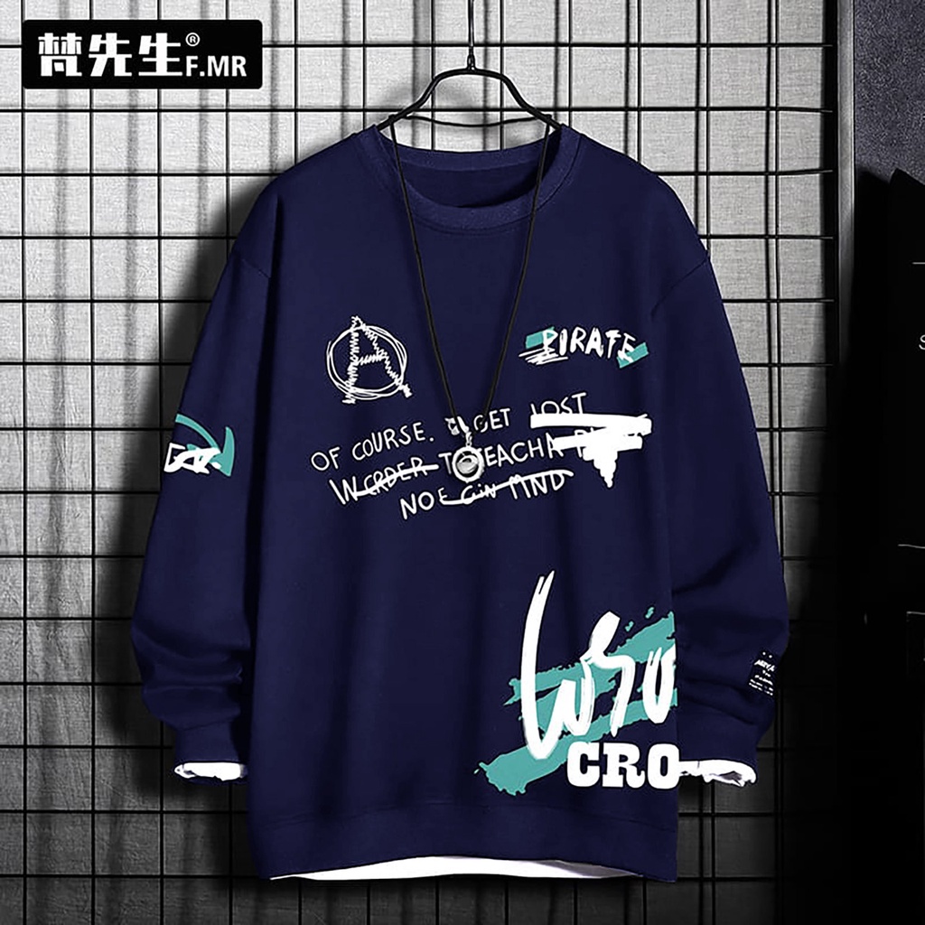 INDOSAN-BAJU SWEATSHIRT PIRATE PANJANG-KAOS DISTRO PANJANG MOTIF SABLON PREMIUM KEREN-REAL PICT-BISA COD