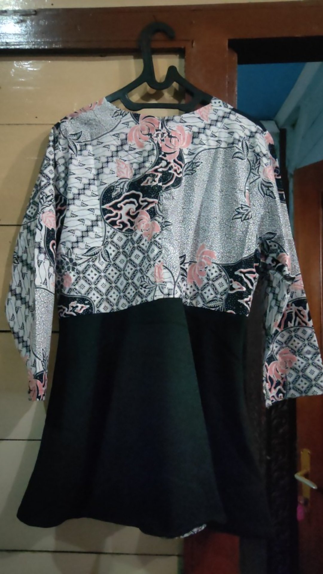 Tey-17 Batik Wanita Asj Sa Hrb026 Kenongo Kemeja Tosca Pendek