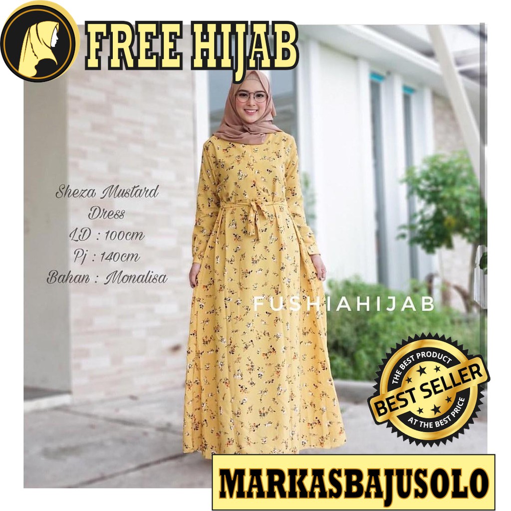 GRACIA GAMIS  BUSUI RESLETING DEPAN BSW MONALISA MAXMARA / GAMIS SYARI MURAH BRUKAT PLISKET BROKAT