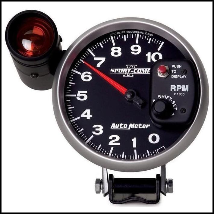 5Inch Gauge Tachometer Rpm Autometer 7Warna + Shift Light Mobil