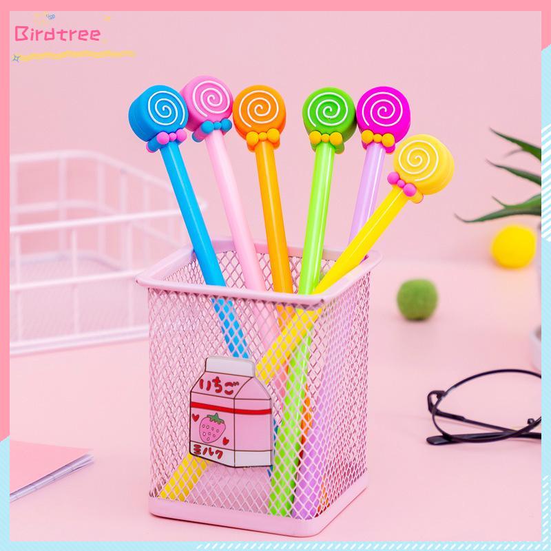 

[Readystock❤️COD]Kreatif Kartun Dasi Kupu-kupu Lollipop Gel Pena 0.5mm Alat Tulis Siswa- BS
