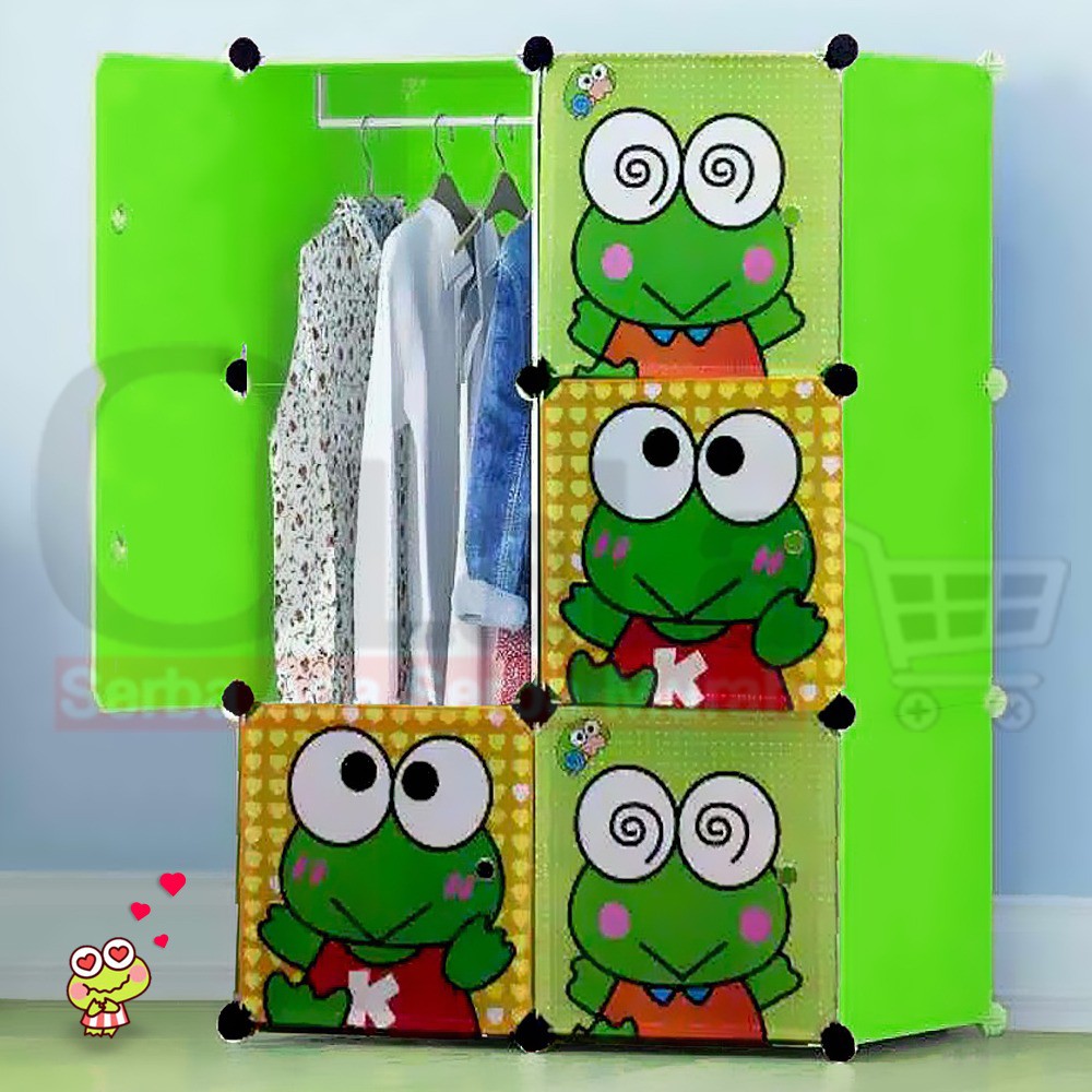 Lemari plastik susun 6 Keropi OLL 603-7