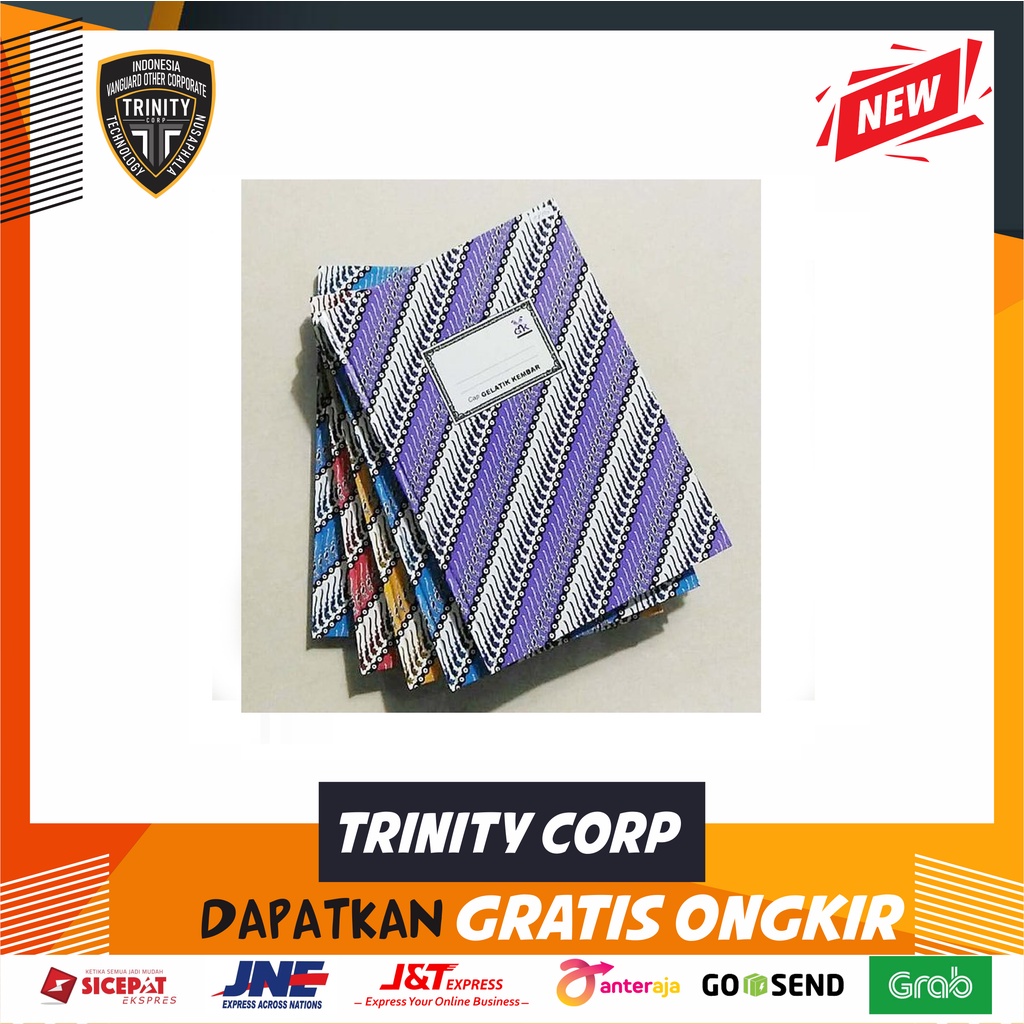 

Buku Batik Oktavo Hard Cover Isi 50 Lembar Per satuan