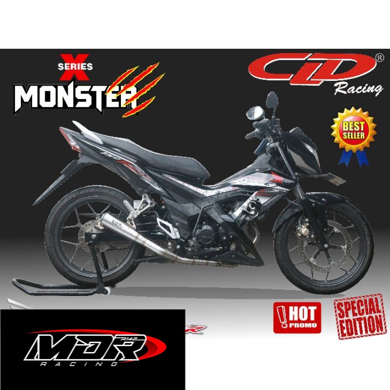 KNALPOT CLD RACING TYPE MONSTER X SERIES SONIC 150 R