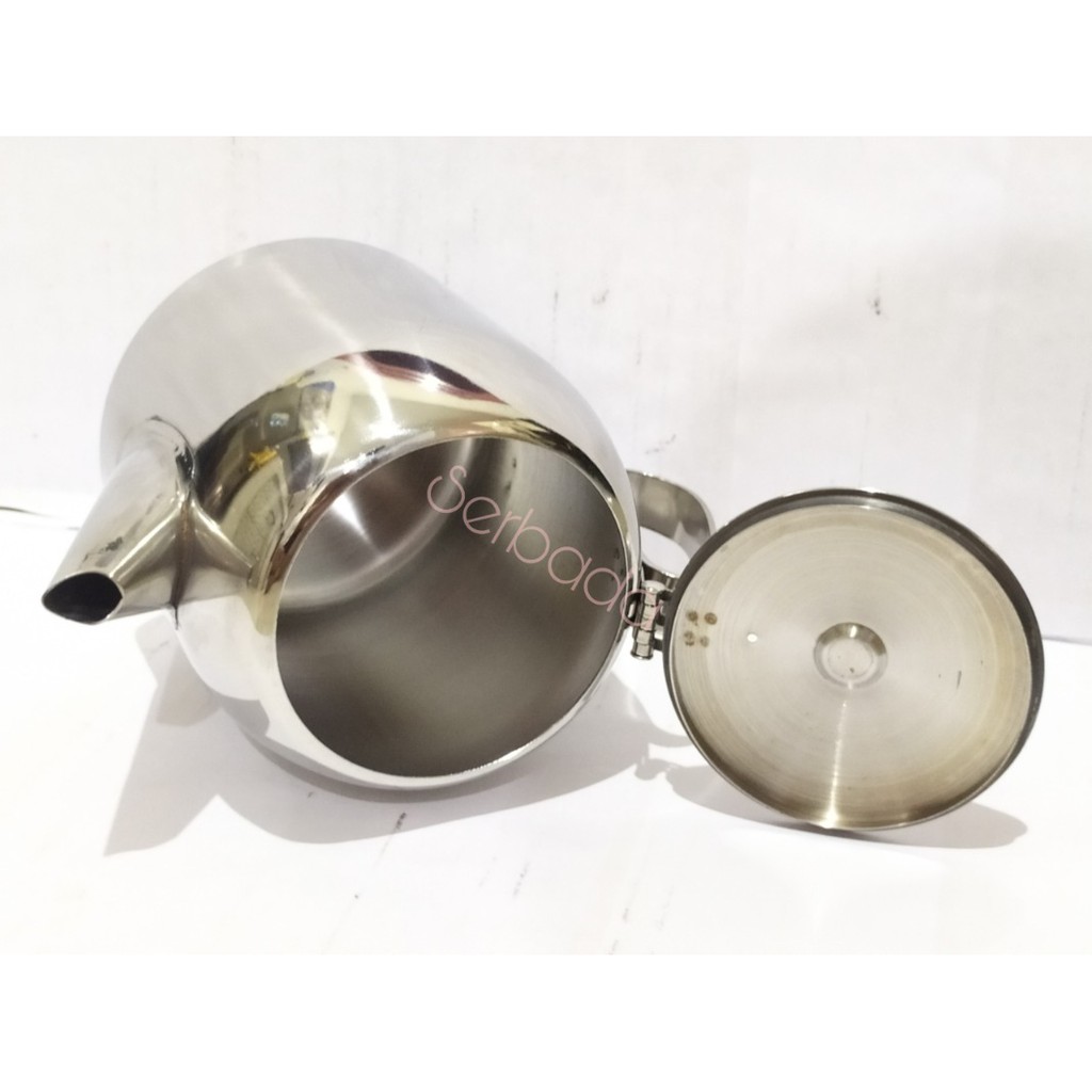 SA Teko Mini Induksi Stainless Steel Tebal Lengkap Saringan Tea Pot Induksi 500 ML