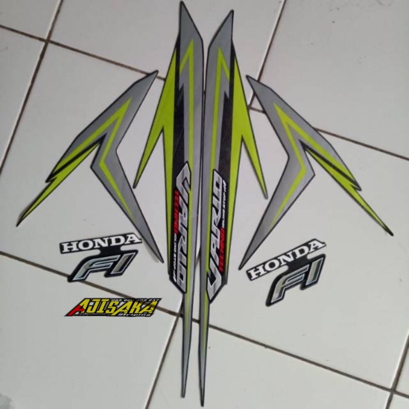 striping stiker lis les vario techno 125 fi LED 2016 2017 hitam hijau hitam