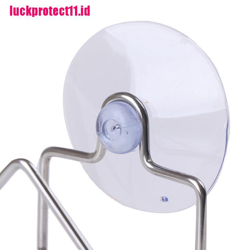 【LUCK11】1pc Stainless Steel Suction Cup Drain Rack Cloth Shelf Dish Sponge Holder Rack