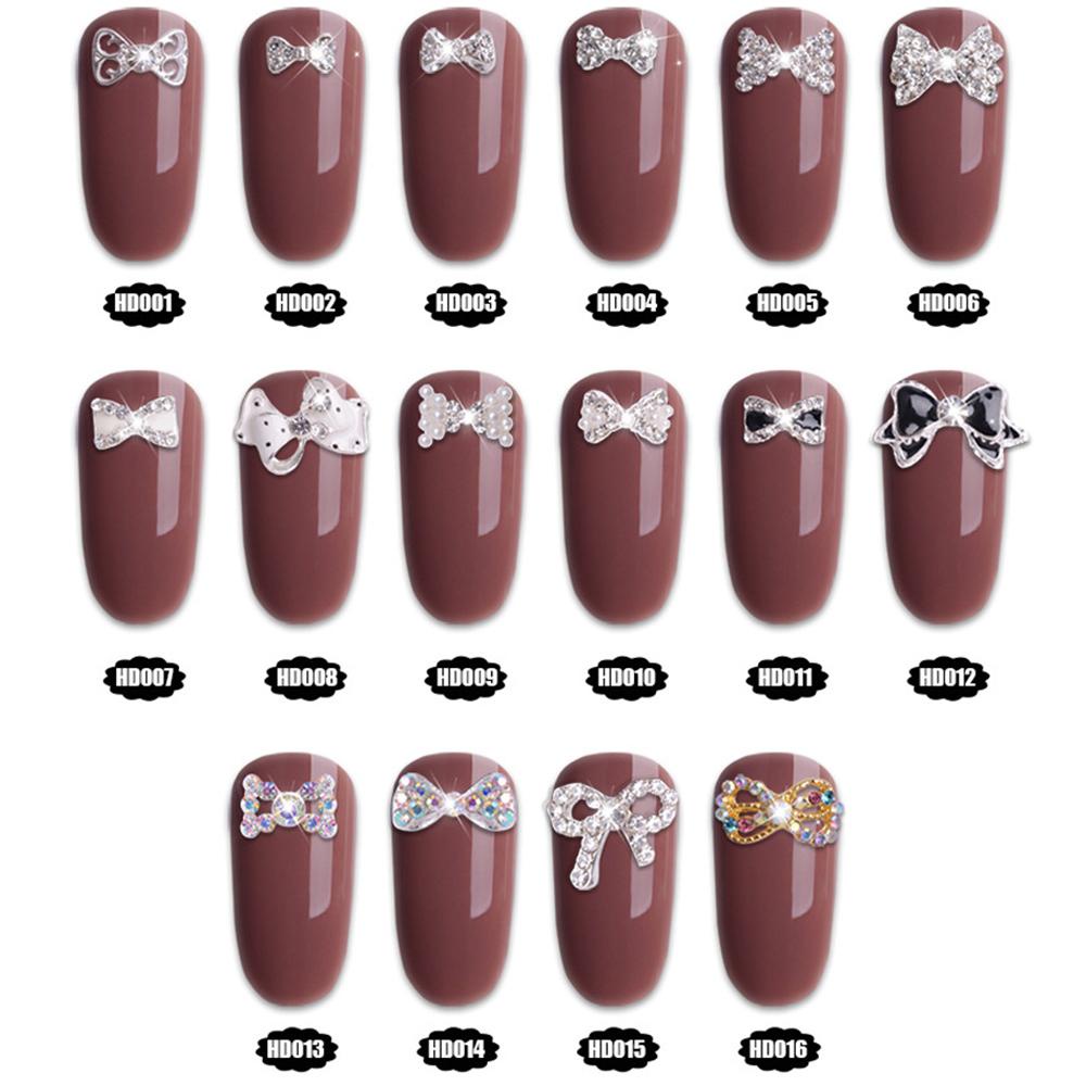 Mxbeauty Berlian Imitasi Bentuk Pita 3D Untuk Dekorasi Nail Art