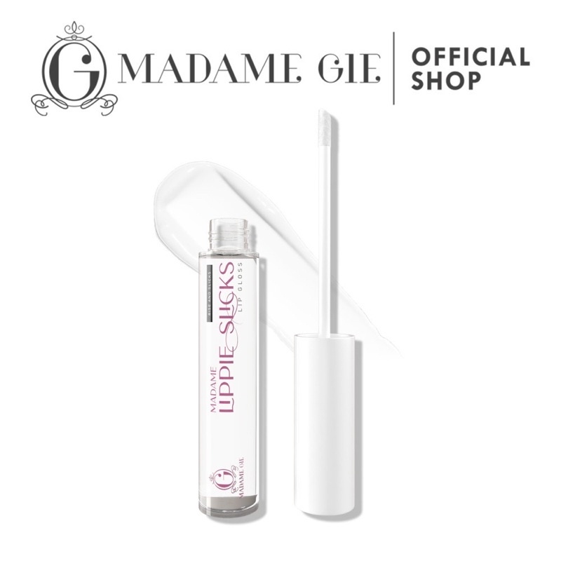 MADAME GIE Madame Lippie Slicks Indonesia / Lip Gloss Primer BB Foundation Loose Powder Lipstick Eyeshadow Blush On Eyeliner Eyebrow Mascara Lipstick Matte Balm Kutek / Facial Wash Toner Essence Serum Sunscreen Moisturizer Cream Mask Masker / Lipill Paket