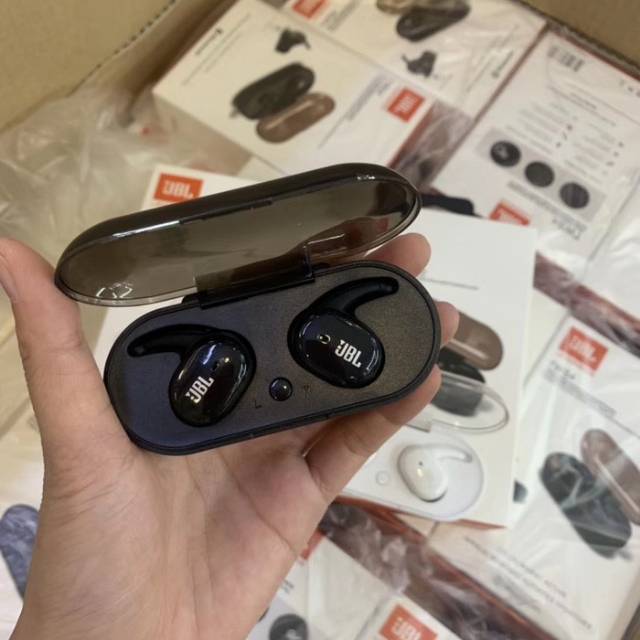 Jual HEADSET HANDSFREE BLUETOOTH TWS 4 isi 2 Kiri dan Kanan JBL