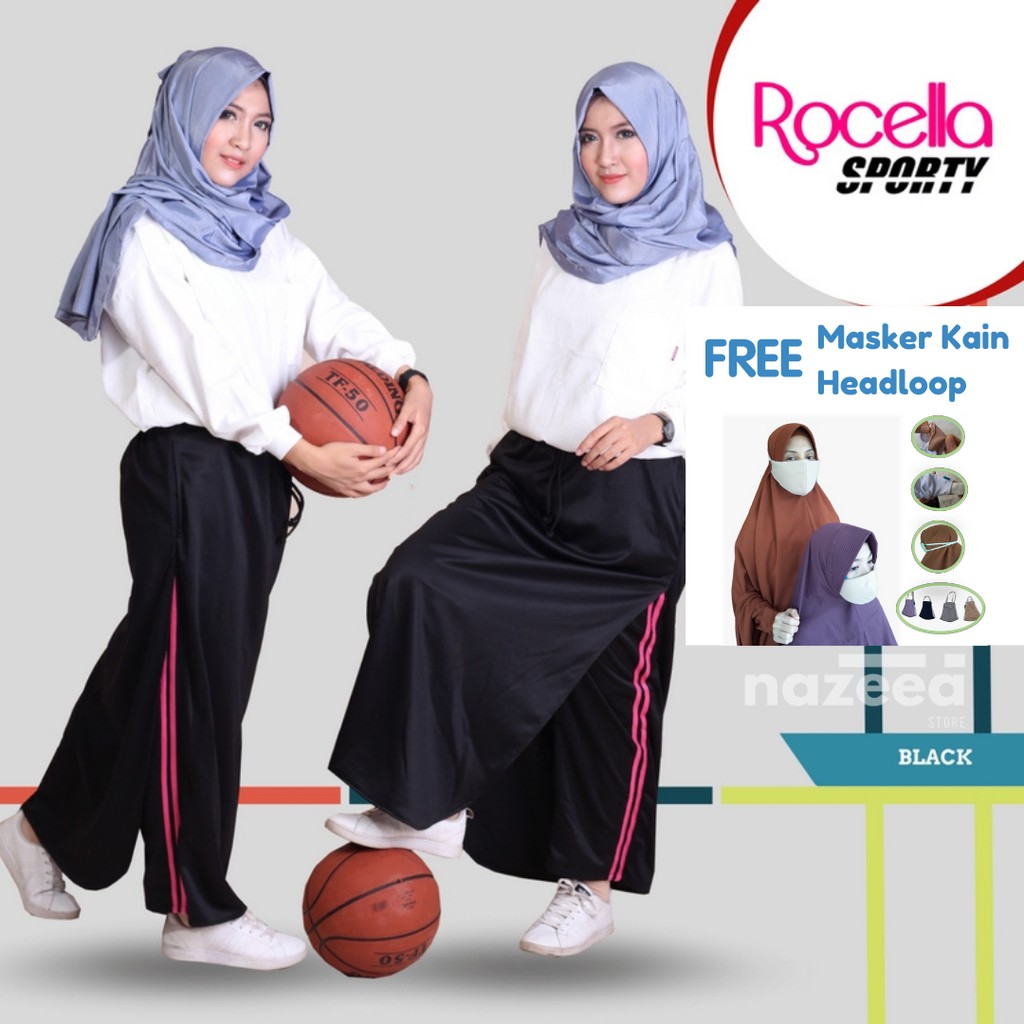 Rok Celana Olahraga Muslimah Muslim Wanita Remaja Dewasa ROCELLA - Sporty
