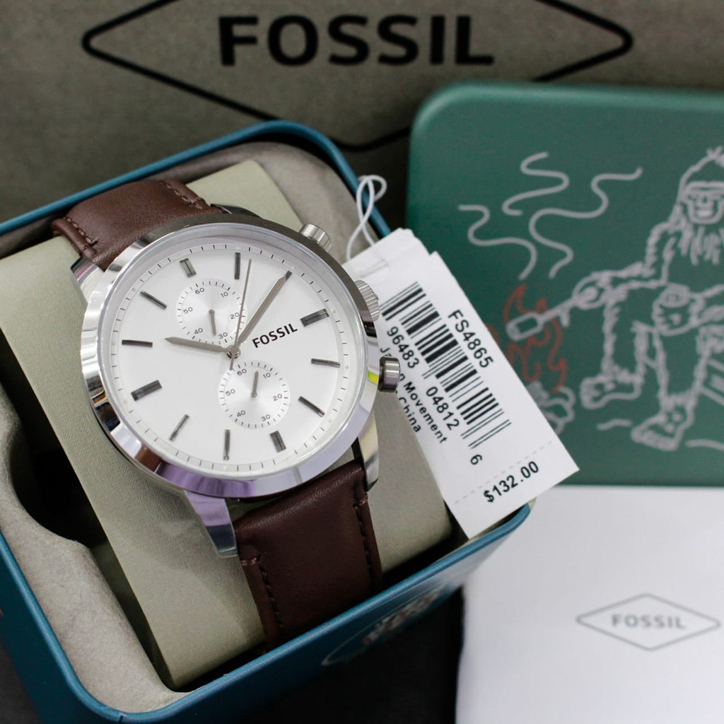 PROMO JAM TANGAN PRIA FOSSIL FS4865 CHRONOGRAPH ORIGINAL | ARLOJI COWOK KEREN MURAH