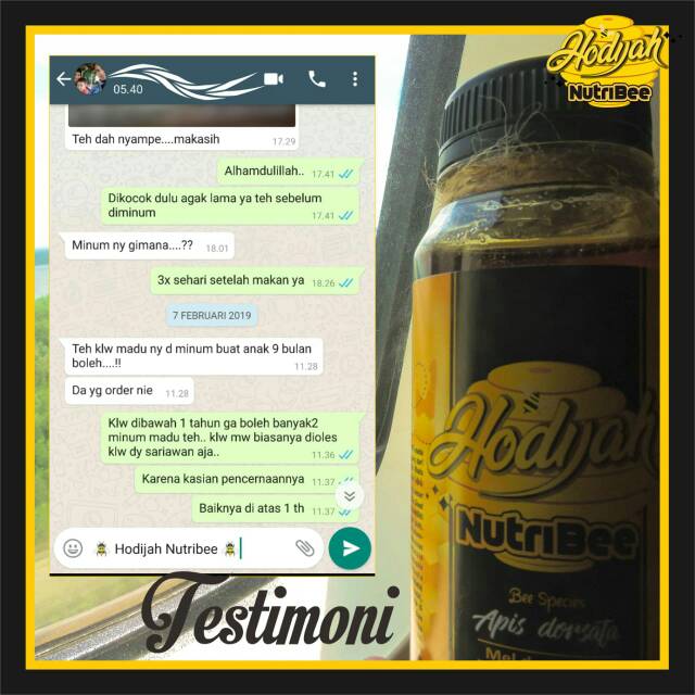 

Hodijah Nutribee / madu murni/ madu asli
