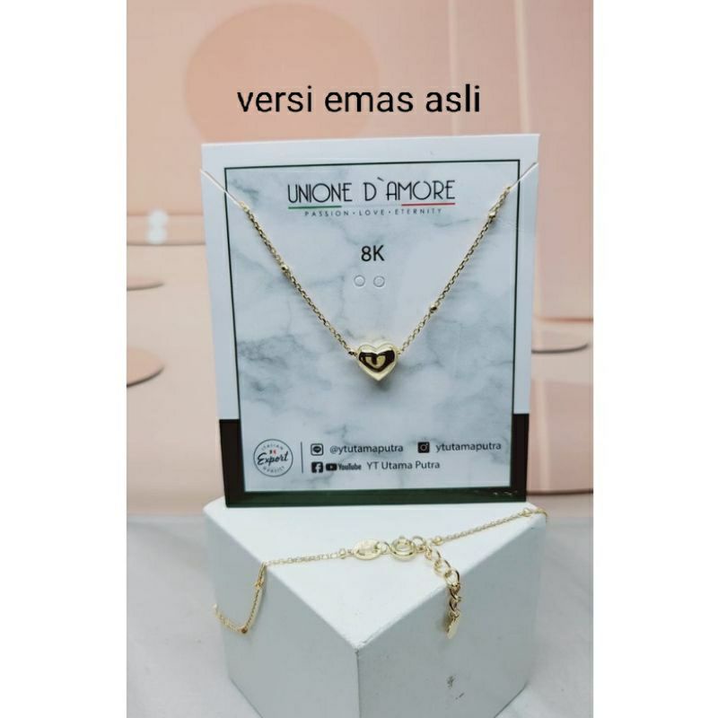 Fourfashion Kalung Jedar Love Titanium Anti karat J001