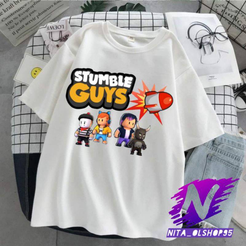 baju stumble guys kaos anak stumble guys roket terbaru