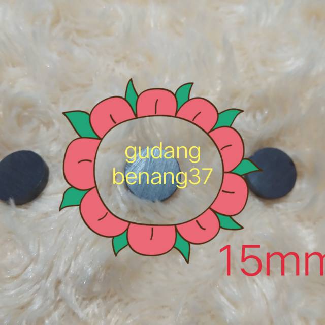 NEW!!!... Magnet hitam 12mm/15mm manet craft aksesoris