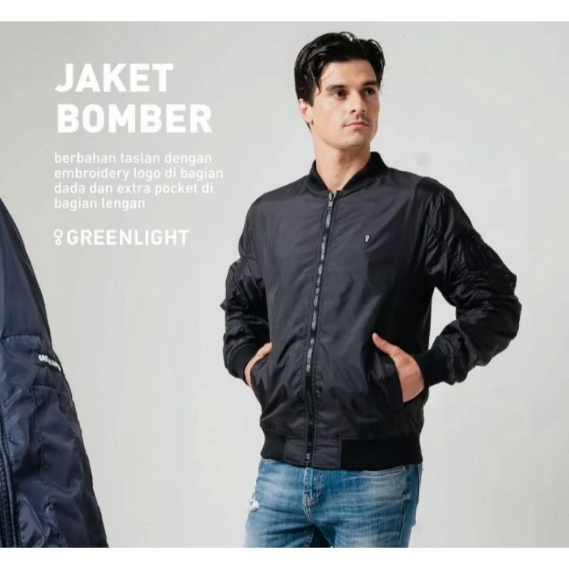 jaket Boomber pria Greenlight