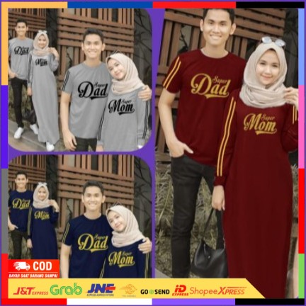BAJU COUPLE TERBARU LEBARAN 2021 KOPEL  COPEL KCEWEK COWOK MOM DAN DAD MURAH KEKINIAN
