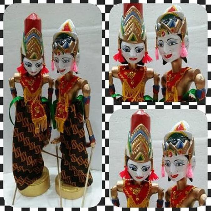 Toko-Kerajinan-Tangan- Wayang Golek Rama & Shinta Mainan -Asli-Original.