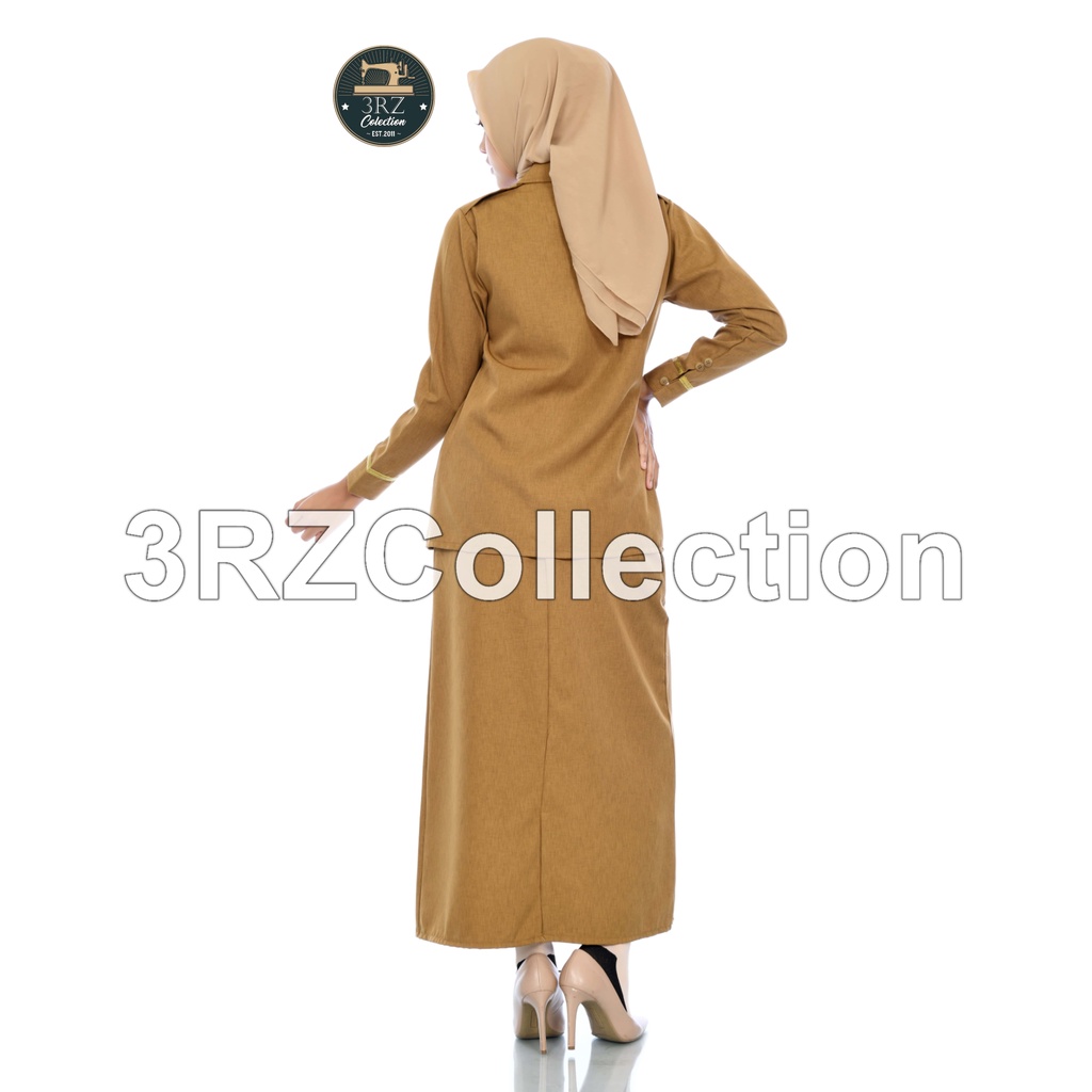 ZZ86A Baju Dinas Pns Wanita Setelan Rok Pns Wanita Khaki Tua Baju Dinas Pemda Wanita Keki Muda Serag