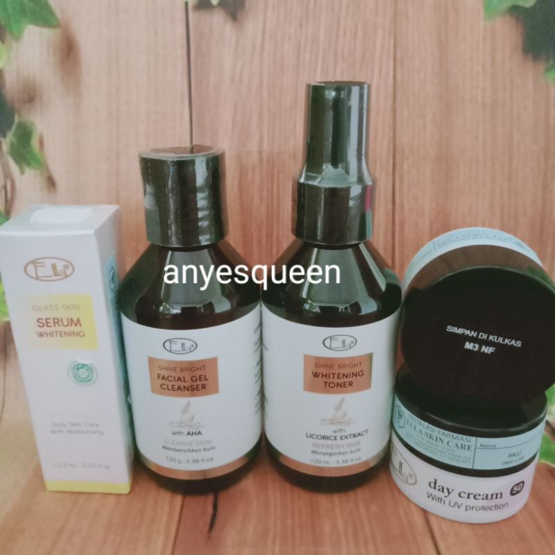 Ella skincare paket lengkap memutihkan