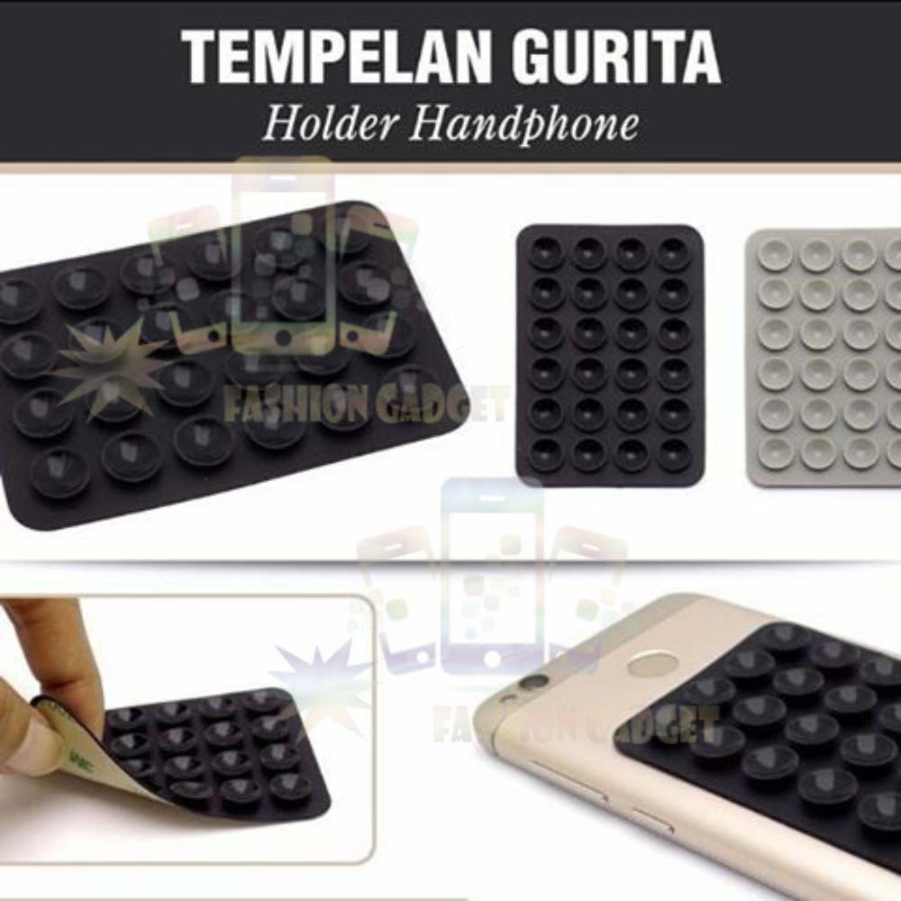 Tempelan GURITA Tentakel Besar LEBIH KOKOH / Holder Tempelan HP Perekat Handphone Cumi Untuk Motor