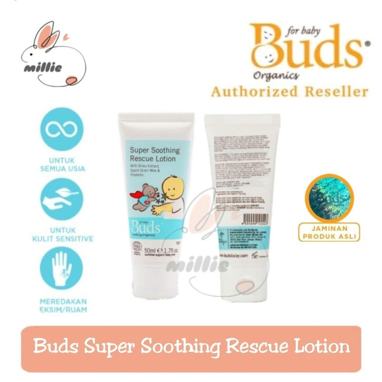 Buds Organics Super Soothing Rescue Lotion - Lotion Iritasi Luka