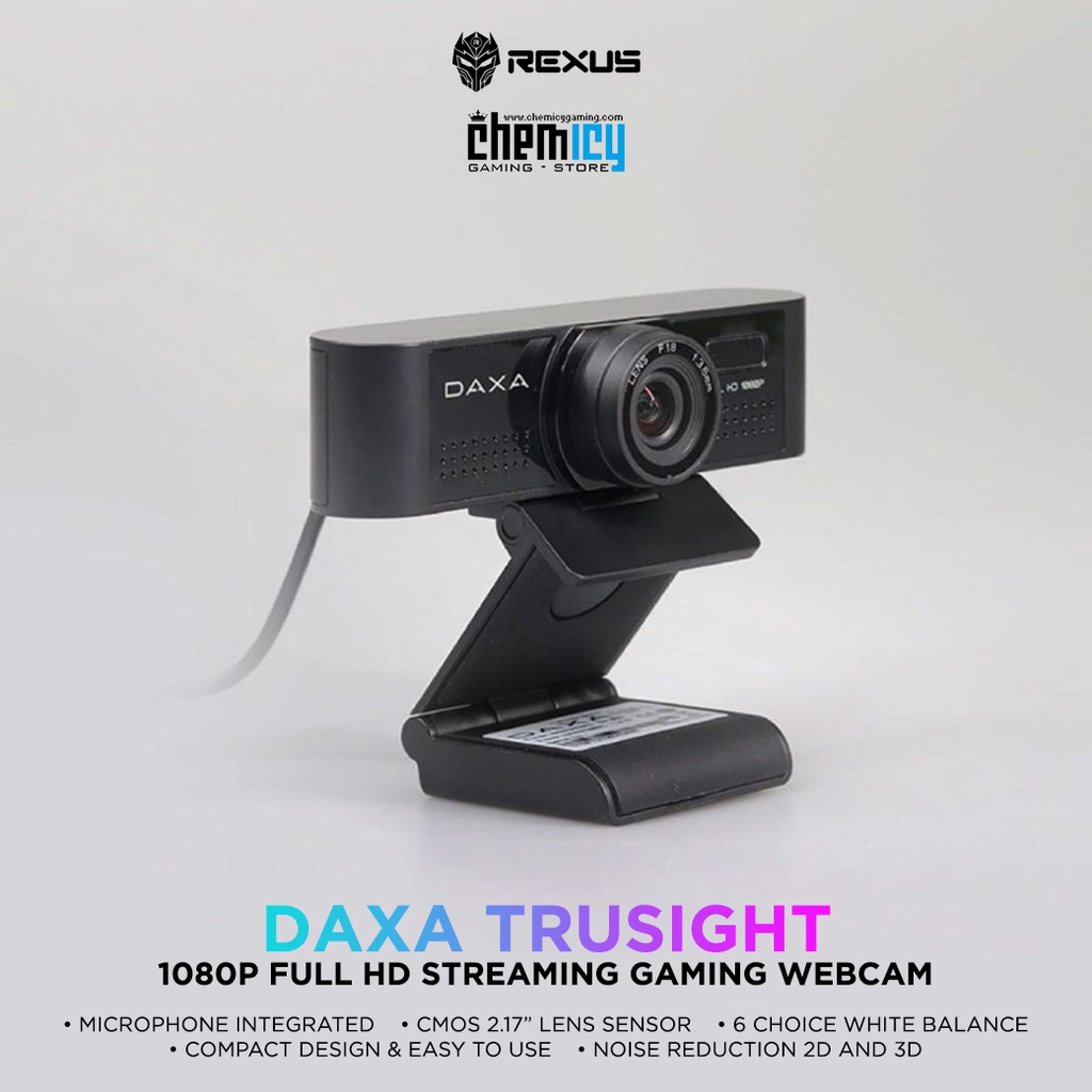 Rexus Daxa Trusight DX-SF1 / DX SF1 Full HD 1080p Streaming Webcam