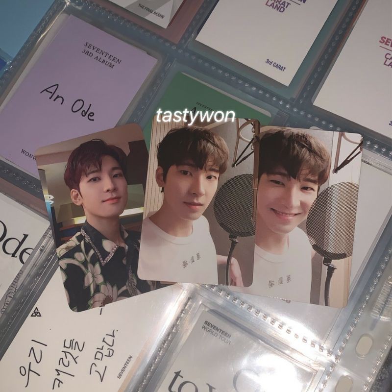 seventeen wonwoo mingyu seungkwan semicolon photo card pc benefit yes24