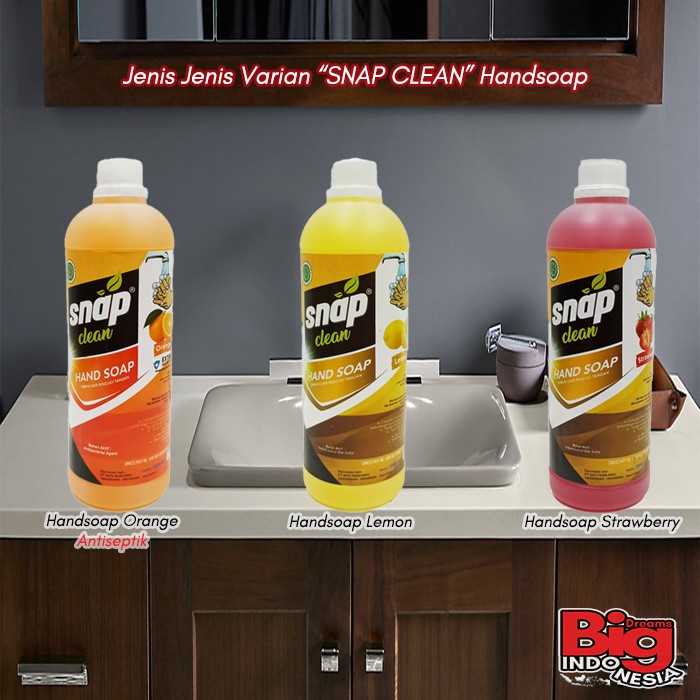 Sabun Cuci Tangan Hand Soap Handwash Snap Clean 1 Liter