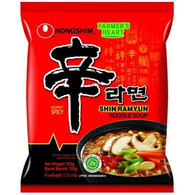 

Nongshim Shin Ramyun Noodle Instant Soup Korea Mi Mie Instan Nong Shim