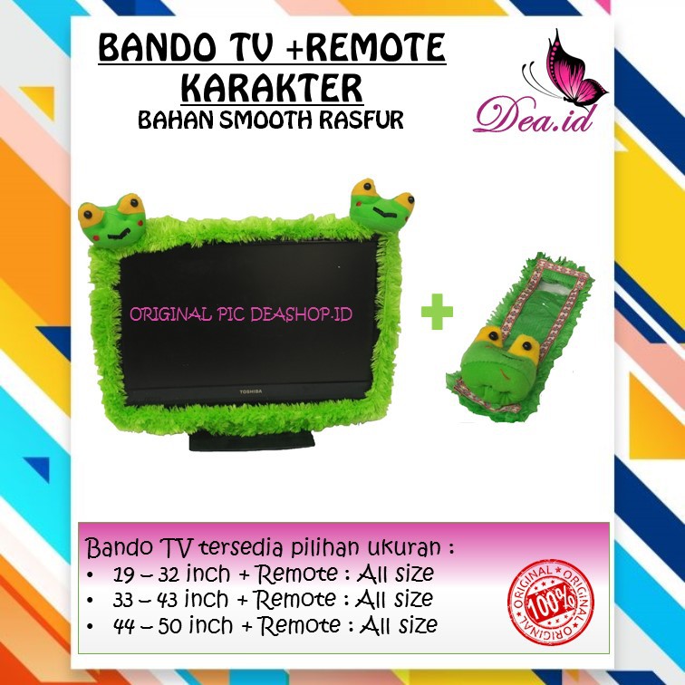 [DEASTORE] BANDO SARUNG TV LCD LED UKURAN 14 - 43 INCH + REMOTE ALL SIZE