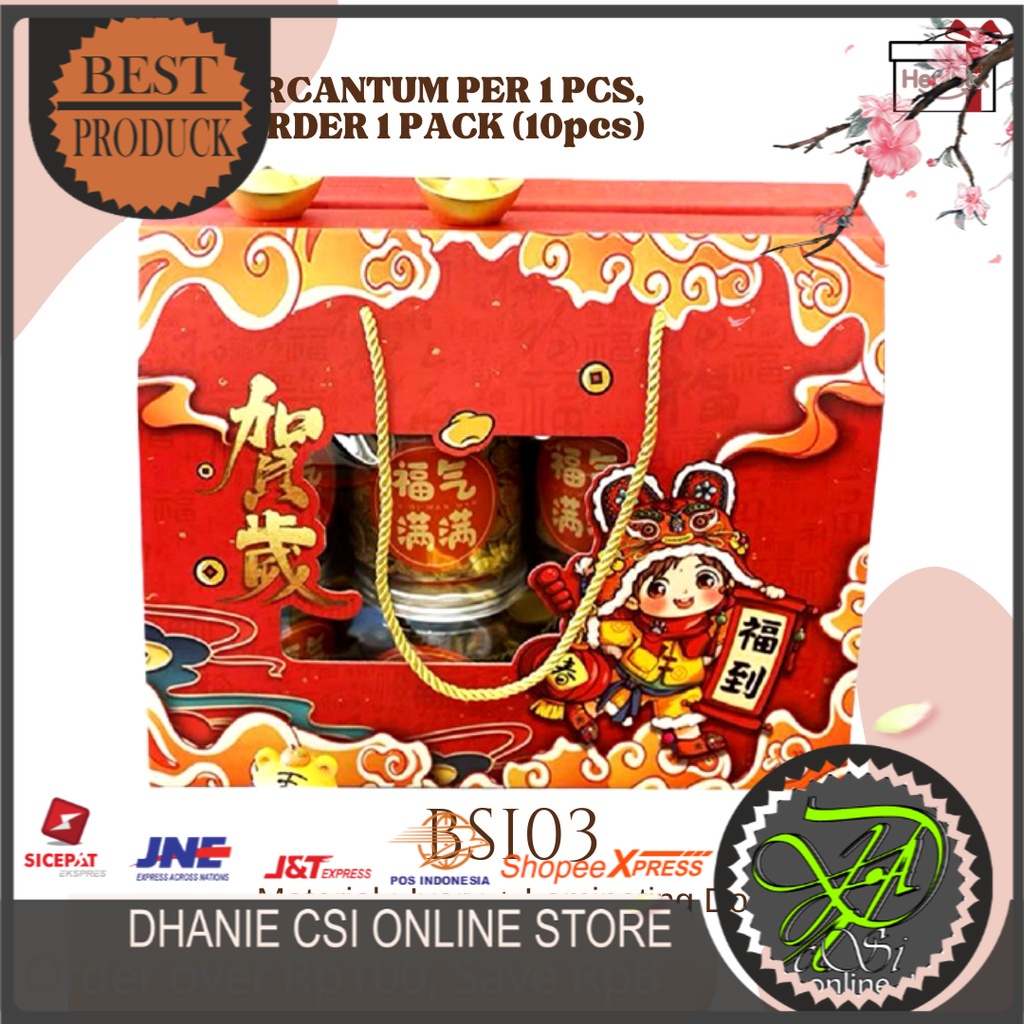 

KOTAK DUS GIFT PAPER BOX KUE KERING CAKE | PACKAGING HAMPERS Chinese New Year CNY Imlek | BSI03