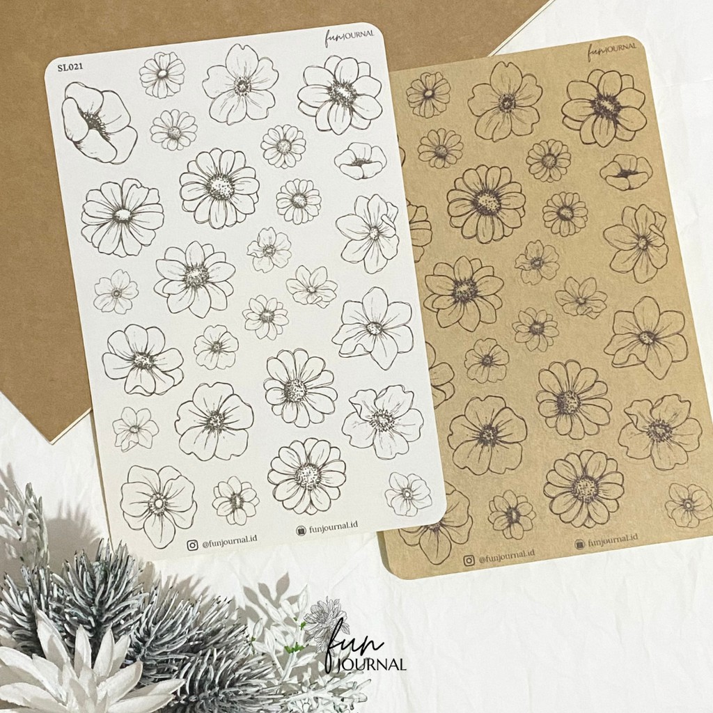

FLOWER II STICKER STIKER SHEET