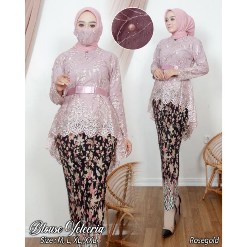 STELAN KEBAYA AURORA PITA /STELAN KEBAYA TILE/KEBAYA MODERN/KEBAYA PESTA
