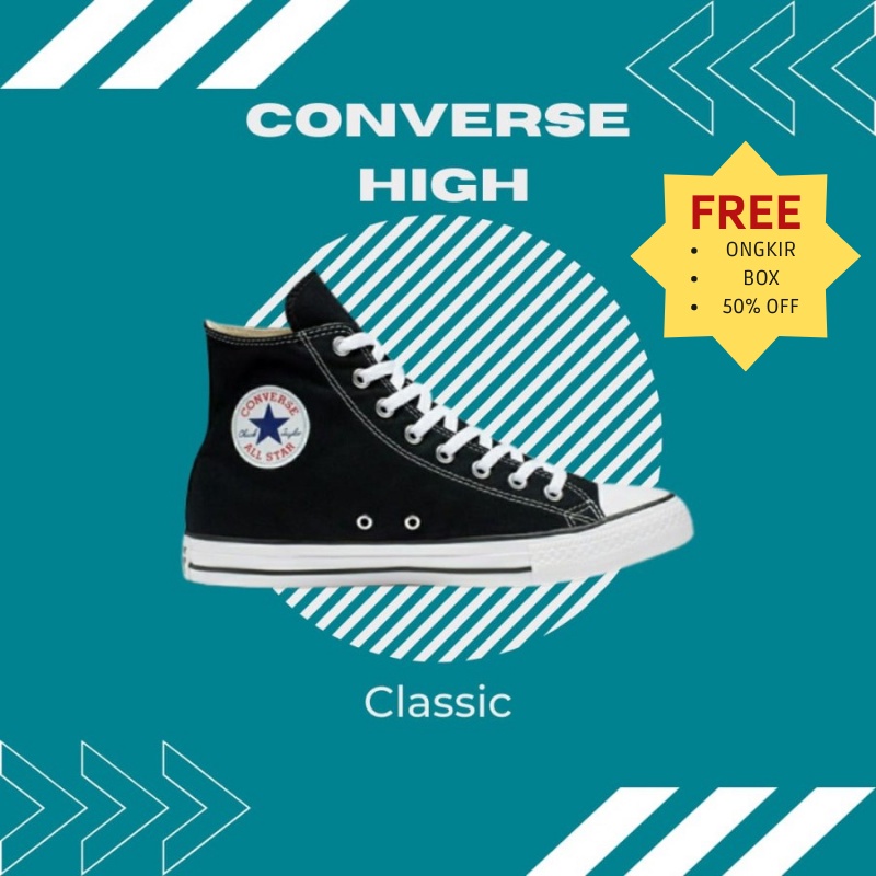 Sepatu Converse All Star Tinggi Sepatu Boot Sneakers Alstar Sekolah Convers High Pria Wanita Canvas 70s Original Made In Vietnam