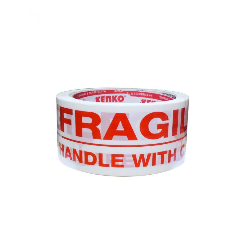 

KENKO OPP TAPE "FRAGILE" / FRAGILE TAPE ROLL / LAKBAN FRAGILE