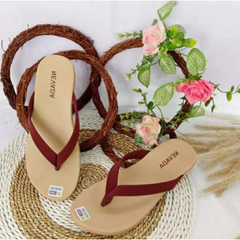 Sandal Japit Wanita Nevada/Sendal Wanita Terbaru Sandal Cantik Wanita Japit