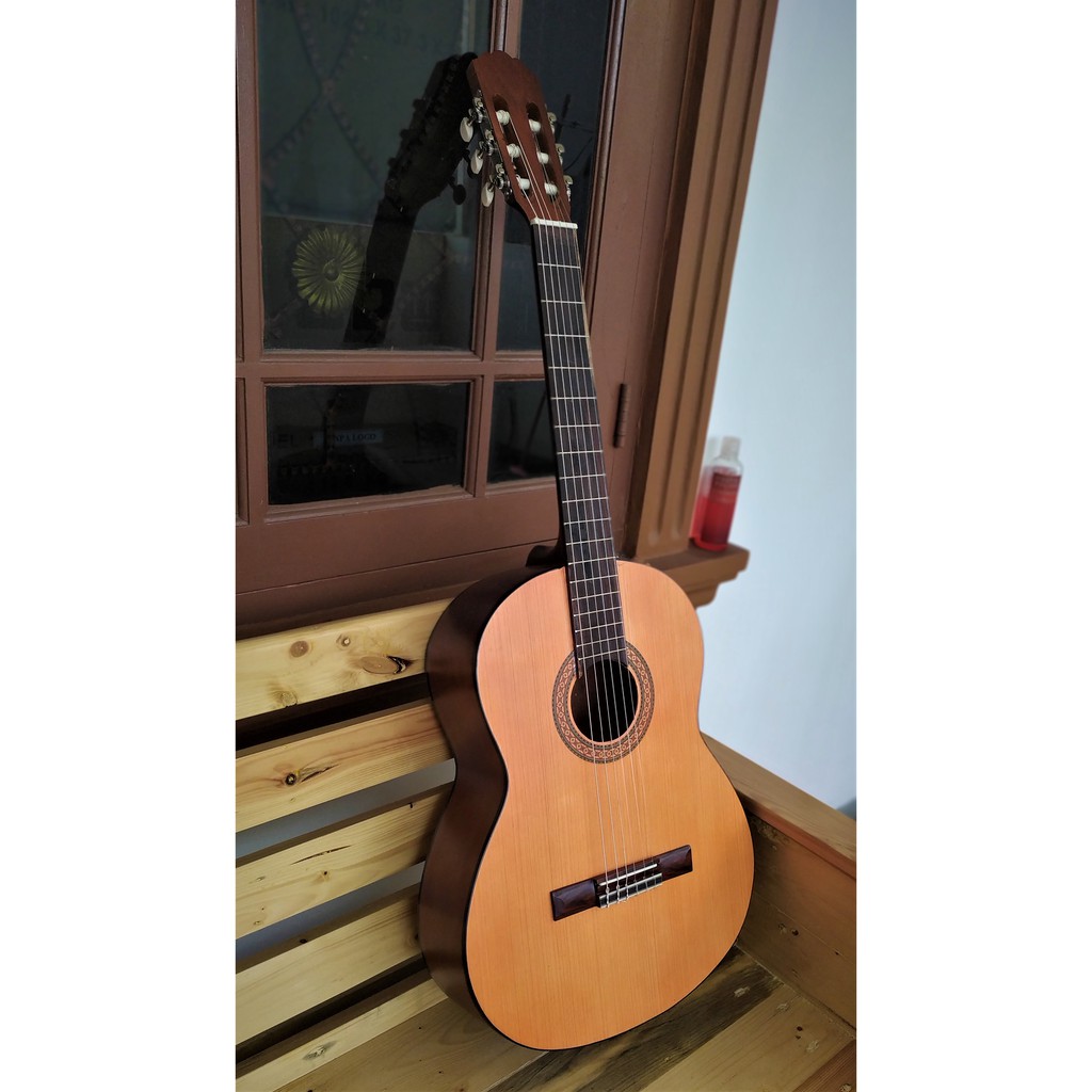 [ REAL PICTURE ] Gitar akustik klasik senar nylon custom FULL SET