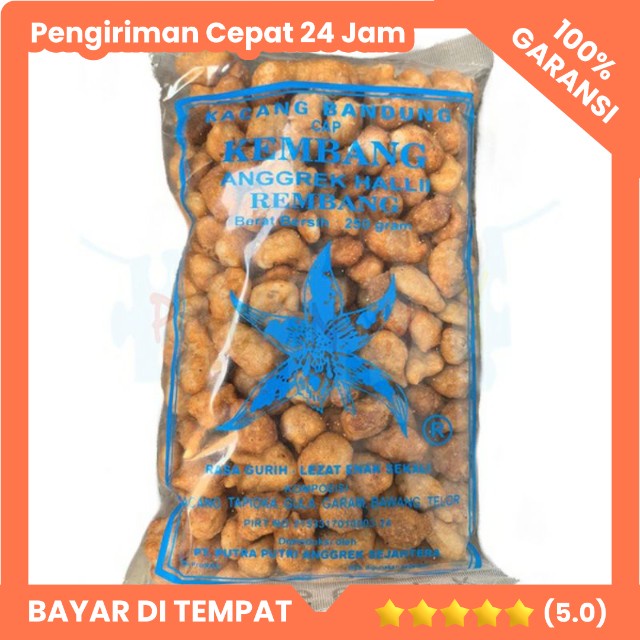 

Kacang Bandung Cap Kembang Anggrek Hallii 250gr Kacang Telur Khas Rembang