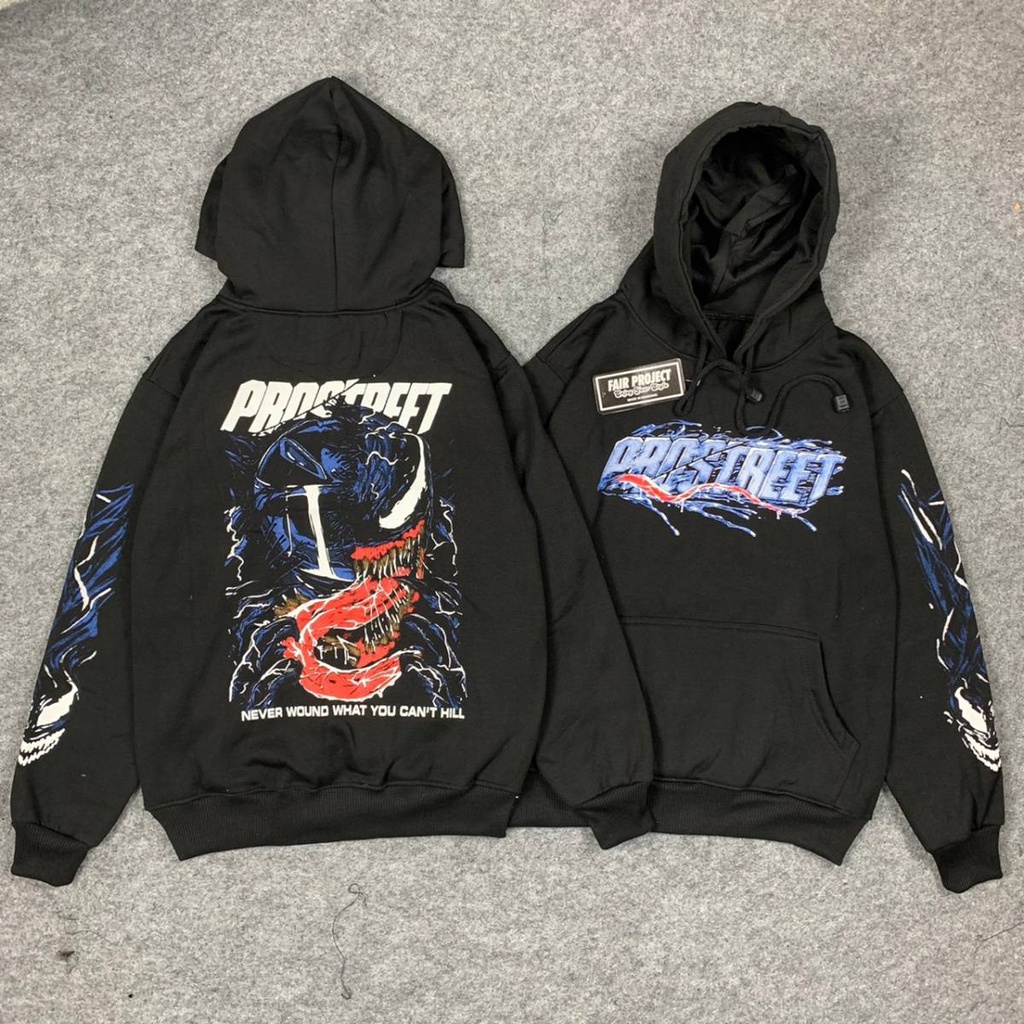 Jaket Hoodie Prostreet ( ASLI BAHAN TEBAL ) Sunmori X-Treme Rider Black Edition Sweater Prostreet Jmbo ukuran M sampai XXL COD