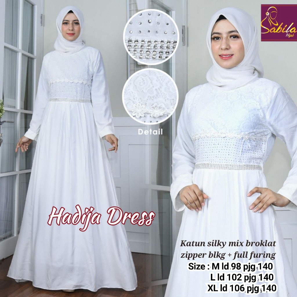 HADIJA gamis putih by Sabila