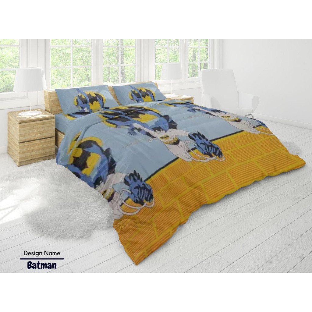 Sprei Motif Karakter Kartun Anak Ukuran 120X200 / 160X200 / 180x200