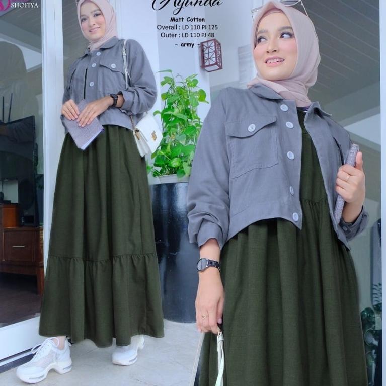 AYUNDA ONE SET NEW SERIES SETELAN WANITA GAMIS WANITA NEW ARRIVAL ORIGINAL GGS BY SHOFIYA [QN.27Jn22